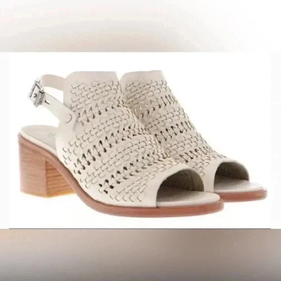 Rag & Bone Wyatt Mid
Heel Sandal In Ivory Woven - Picture 1 of 9